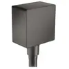 Hansgrohe - Coude de raccordement Square, noir chromé brossé (26455340)