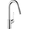 Mitigeur de cuisine chromé avec douchette Hansgrohe Cento XL