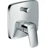 Façade mitigeur bain douche encastré 2 sorties HANSGROHE Logis chromé