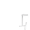 Hansgrohe Colonne de douche thermostatique Rainmaker Select 460 3 jets blanc et chromé