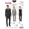 Burda B6871 Patron de Couture Costume et Gilet Homme 19 x 13 cm, 44-60