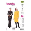 Burda Patron 6068 - Robe, robe de soirée - silhouette ajustée - avec décolleté dos du 34 au 44(...) -