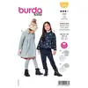 Patron Burda 9268 - Manteau, veste à col Claudine du 104 au 134(...) -