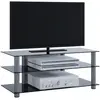 Ebuy24 - Meuble Téléviseur Zumbo H. 45 X L. 112 X P. 40 Cm Verre Noir