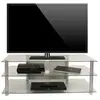 Ebuy24 - Meuble Téléviseur Zumbo H. 45 X L. 112 X P. 40 Cm Verre Clair