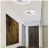 Paul Neuhaus Plafonnier LED Eliza, blanc, métal, Ø 60 cm