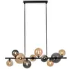 JUST LIGHT Paul Neuhaus Suspension Popsicle, verre, longueur 85 cm, G9