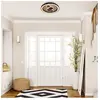 Paul Neuhaus Plafonnier LED Eliza, chêne huilé, Ø 60 cm