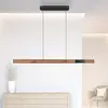 Paul Neuhaus PURE Suspension LED Moto-Rise, couleur bois, aluminium, CCT