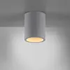 Paul Neuhaus plafonnier Eton, gris, béton, Ø 11 cm, GU10