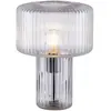 Paul Neuhaus lampe à poser Fungus, transparent, verre, 34 cm