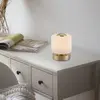 Paul Neuhaus lampe de table LED Bota, laiton, verre, intensité variable