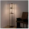 Paul Neuhaus Lampe sur pied LED Contura, noir, métal, 140cm