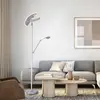 PURE Mutil lampe sur pied LED, lampe de lecture LED, argenté