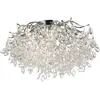 Paul Neuhaus plafonnier Ricicle, suspension en cristal, Ø 60 cm
