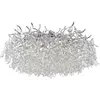 Paul Neuhaus plafonnier Ricicle, rideau de cristal, Ø 80 cm