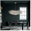 Paul Neuhaus lustre Ricicle, chrome, longueur 120 cm
