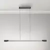 Paul Neuhaus Suspension LED Hoop, couleur aluminium, 128 cm, intensité variable