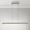 Paul Neuhaus Suspension LED Hoop, marron, 128 cm, intensité variable