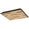 Q-Smart-Home Paul Neuhaus plafonnier Q-AKUSTIK LBH 62x62x6 cm brun plafonnier