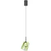 Paul Neuhaus Suspension LED Zula, vert, Ø 15 cm, verre