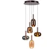 Paul Neuhaus Suspension LED Irides, Ø 55 cm, multicolore, verre