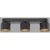 Spot pour plafond LED PURE Cup, noir, longueur 56 cm, métal à 3 lampes...