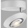 Plafonnier LED PURE Oculis, blanc, Ø 15 cm, fer/verre