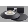 Applique murale LED PURE Oculis, noir, 30 cm fer/verre, à 2 lampes.