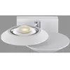 Applique murale LED PURE Oculis, blanche, 30 cm, fer/verre, à 2 lampes...