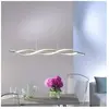 Paul Neuhaus Suspension LED Polina, argent, métal, intensité variable