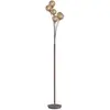 Lampadaire Paul Neuhaus Imitation de Rouille avec Boules or, 67 X G9 max.40W, en Exclusivité