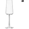 Stölzle Lausitz Lot de 6 Flûtes à champagne en cristallin, transparent, 24 cl