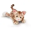 Peluche chat couché Nici Bengal Marron 20 cm 62191