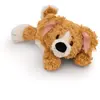Peluche chien couché Nici Marron 20 cm 62140