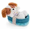 NICI Peluche animal endormi - cockerspienel 47890
