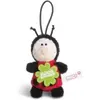NICI Pendentif Coccinelle Porte Bonheur 8 cm avec Boucle, Rouge/Noir 44860