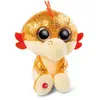 NICI Glubschis : The Original - Glubschis Peluche Dragon Yo-Yo 15 cm - Peluches doudous aux Grands Yeux Scintillants - Doudou Duveteux pour Jouer et à câliner, Orange