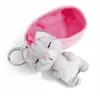 NICI Porte - clés Chat Sleeping Pets aux à Rayures Grises 8cm