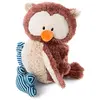 Nici Hibou Oscar Avec Tête Pivotante En Peluche 50 Cm