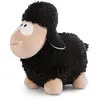 NICI Doudou en peluche mouton de 22cm noir - Peluche douce et durable, mignonne peluche à câliner, pour jouer, pour enfants et adultes, une excellente idée de cadeau - 49677