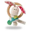 Nici anneau de dentition Rabbit Tilli 29 x 16 x 5 cm bois/plush blanc