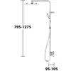 Keuco PLAN BLUE Colonne de douche, Mitigeur thermostatique, 5392601232...