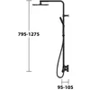 Keuco PLAN BLUE Colonne de douche, Mitigeur thermostatique, 5392637232...