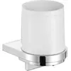 Keuco Distributeur de savon liquide série MOLL - Finition : Chromé/Blanc