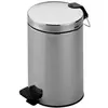 Poubelle à pédale keuco - 5l - acier - chromée