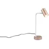 Trio Lighting Lampe à poser Marley, brun/gris clair, hauteur 45 cm, mé...
