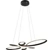 Trio Lighting Suspension LED Fly, noir mat, 3.000 K, 83 cm x 45 cm