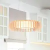 Reality Leuchten Suspension LED Monte, Ø 60 cm, bois clair, bois, CCT