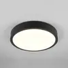 Trio Lighting Plafonnier LED Iseo, noir, Ø 40 cm, intensité variable, bois